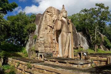 Fototapeta na wymiar Aukana Buddha, Sri Lanka