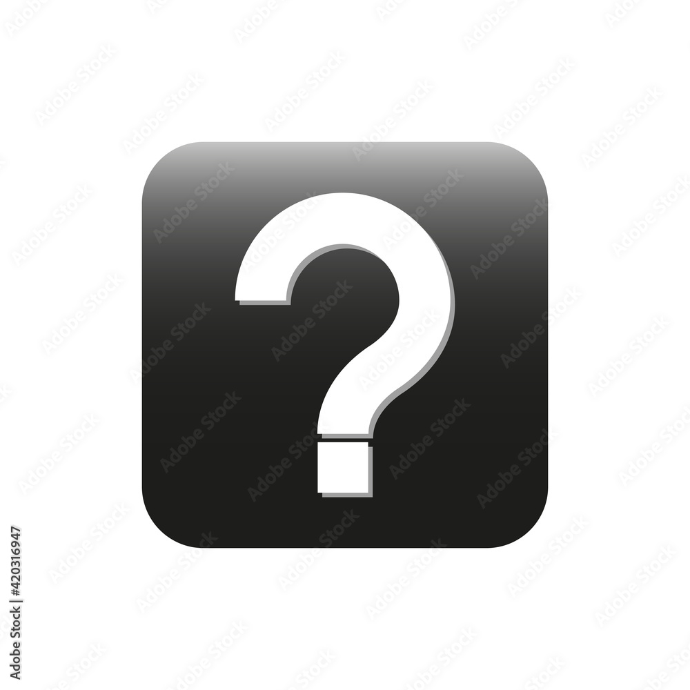 Poster question mark button vector icon. vector icon of trendy question mark design. question mark icon in 