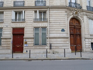 Fototapeta na wymiar The embassy of Algeria in Paris. the 14th march 2021.