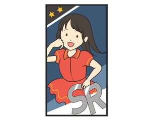 トレーディングカード　SR　アイドル系