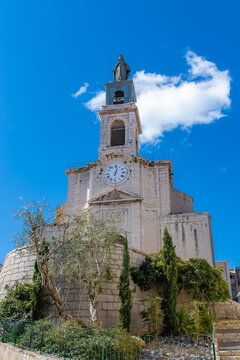 Sète in France, typical st Louis church in the center
