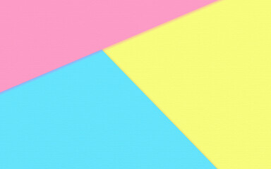 Abstract soft yellow pink and blue paper texture background  with pastel and vintage style.