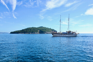 Obraz premium yacht in the sea