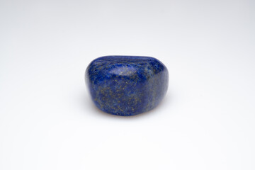 Natural lapis lazuli on white background
