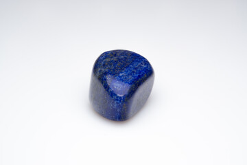 Natural lapis lazuli on white background