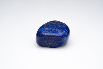 Natural lapis lazuli on white background