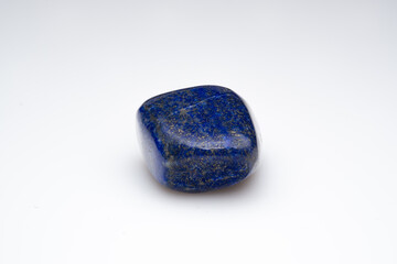 Natural lapis lazuli on white background
