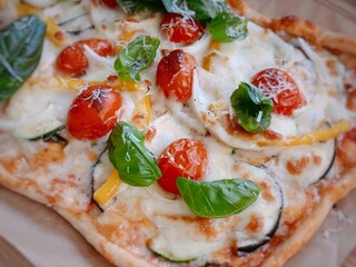 pizza on a plate