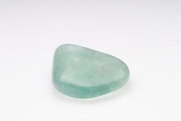 Natural fluorite on a white background