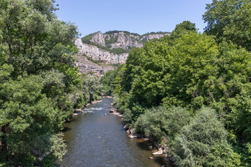 Fototapeta na wymiar Lakatnik Rocks at Iskar river and Gorge, Balkan Mountains, Bulgaria