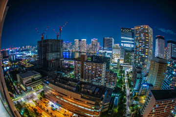 Obraz premium 豊洲の高層マンション群（東京都江東区）