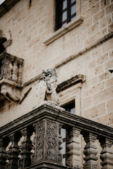 detail of the facade of the church of the holy sepulchre