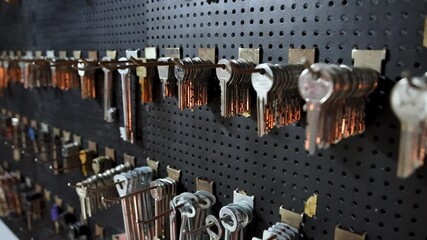 4k video of key duplication workshop