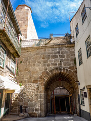 "Torre dos Ferreiros", city wall door of Guarda, Portugal