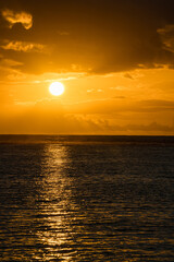 Sunset over Indian Ocean