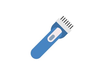 Hair shaver. Simple flat illustration