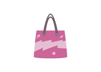 Hand bag. Simple flat illustration.