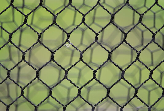 Chain Link Fence Pattern Close Up