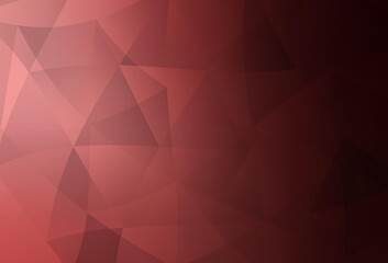 Light Pink, Red vector abstract polygonal pattern.