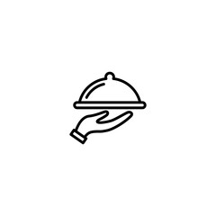 Tray of Food icon, retaurant icon vector for web, computer and mobile app