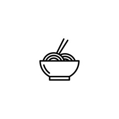 Noodle icon vector for web, computer and mobile app