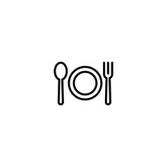 Restaurant icon vector for web, computer and mobile app