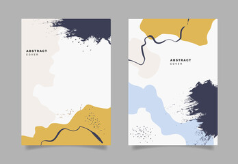 Abstract shapes cover collection. -  Vector.