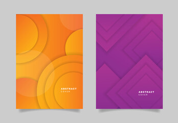 Abstract shapes cover collection. -  Vector.