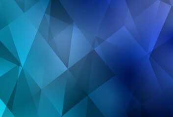 Light BLUE vector abstract mosaic backdrop.