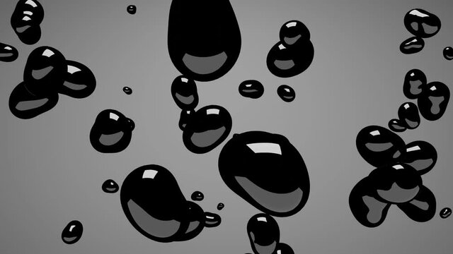 Liquid fluid shape abstract background animation. 4k loop animation.
