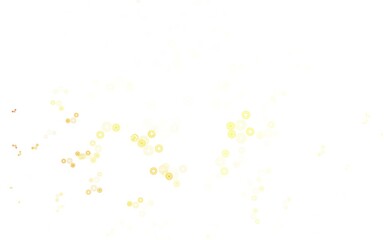 Light Orange vector background with spots.