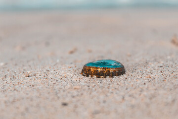 metal on the sand