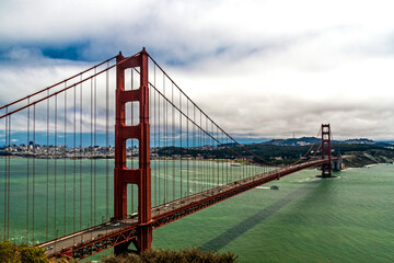 Fototapeta na wymiar dramatic landscape of Baker Beach in San Francisco , California.