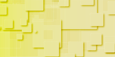 Yellow square abstract background, halftone pattern, vector abstract trendy geometric graphic design. Simple minimal square and dots halftone yellow and pink red color gradient pattern background