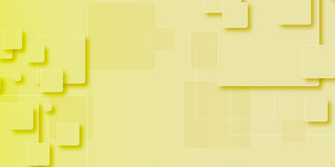 Yellow square abstract background, halftone pattern, vector abstract trendy geometric graphic design. Simple minimal square and dots halftone yellow and pink red color gradient pattern background