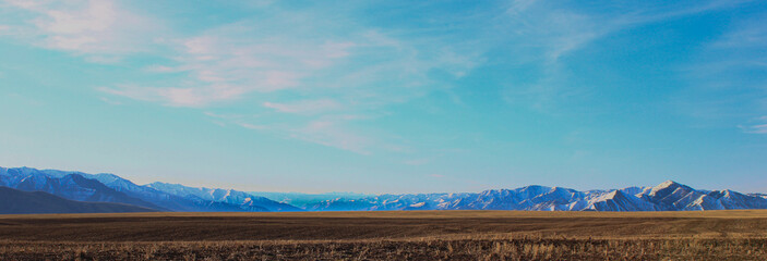 landscape with mountains and sky