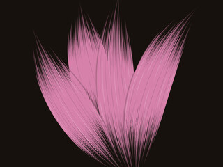 Obraz premium A trendy flower abstract background illustration, brush stroke