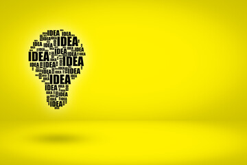 Creativity creative innovative ideas concept made with words 