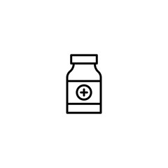 Medicine Bottle icon vector for web, computer and mobile app