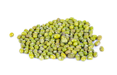 Mung bean on white background