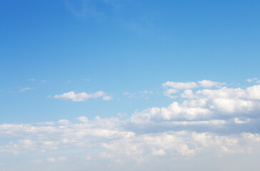 Blue sky and white clouds background material