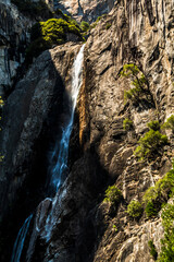 Fototapeta na wymiar summer landscape photo of Yosemite National park taken from Yosemite valley .