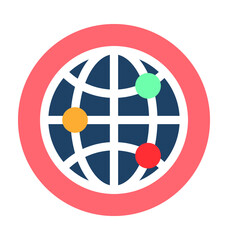 Global Network Vector Icon