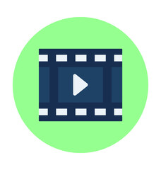 Video Player Vector Icon