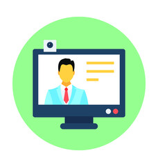 Video Call Vector Ic on