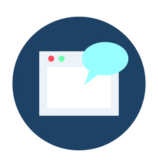 Chatting Vector Icon