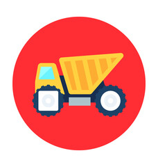 Dump Truck Vector Icon
