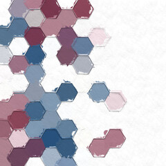 Geometric colorful pattern with a rough texture background. Background texture wall and have copy space for text. Picture for creative wallpaper or design art work