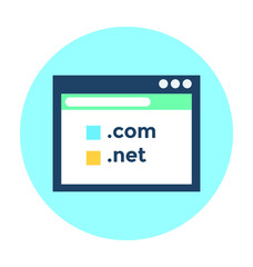 Web Domain Vector Icon