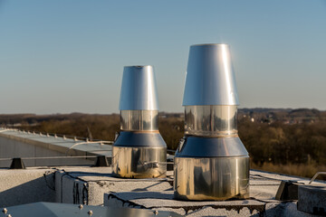Chimney on the roof